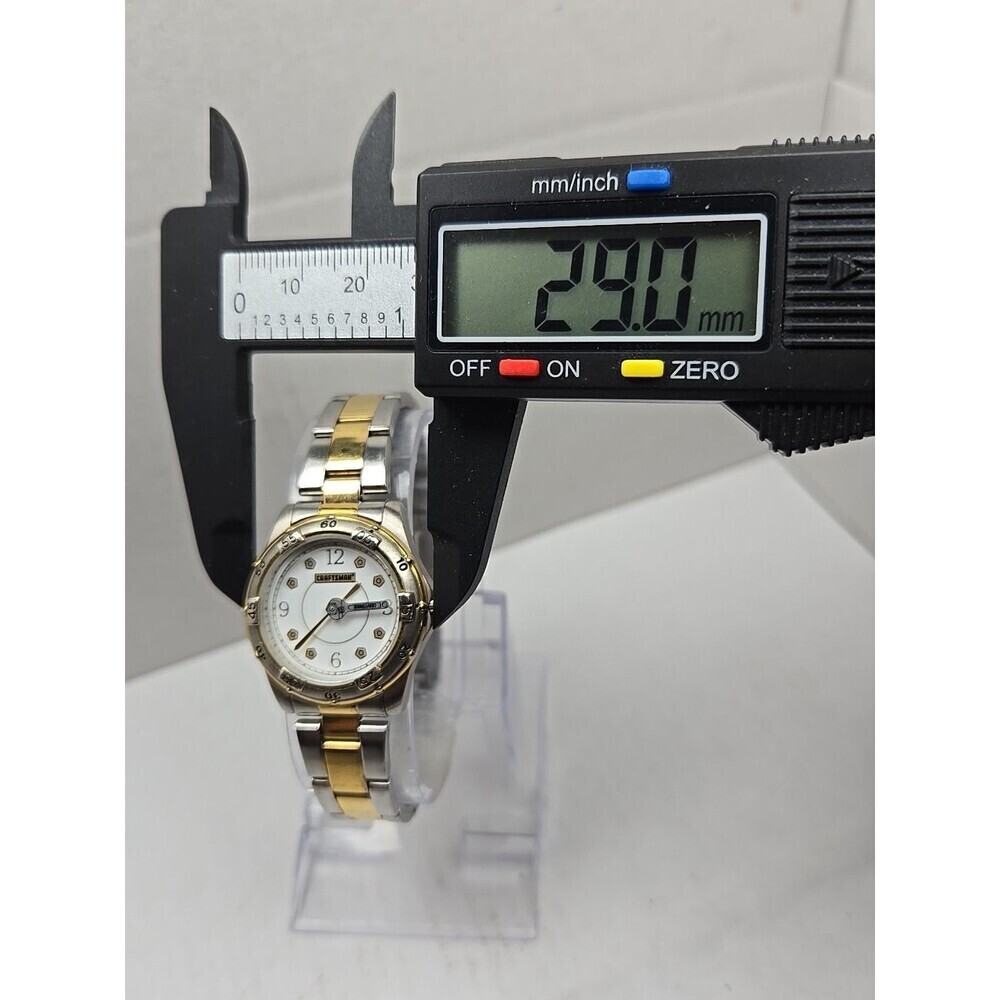 Craftsman By Relic Womens Two Tone Quartz Stainless Watch Wrench Hand White Dial - Picture 5 of 11